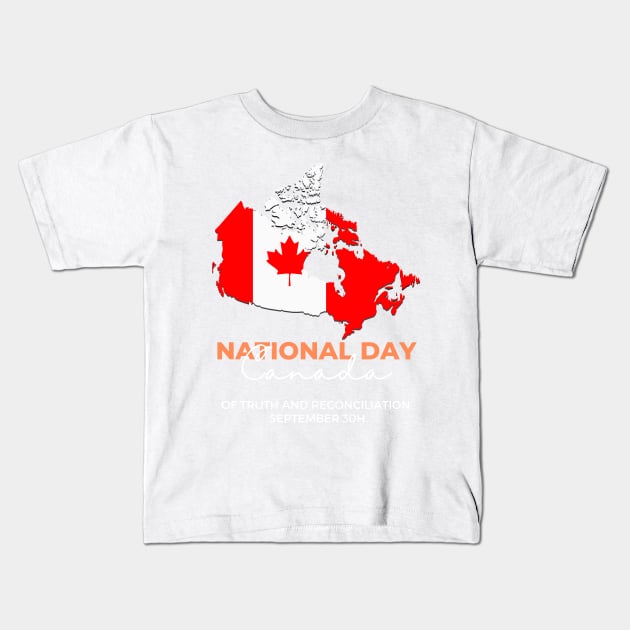 national day of truth and reconciliation canada Kids T-Shirt by yassinebd